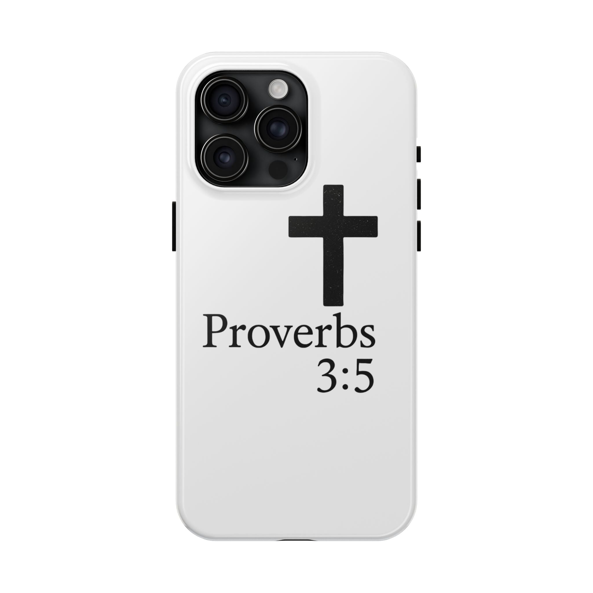 Proverbs 3:5 Cross Tough Phone Case — Christian Faith iPhone Case