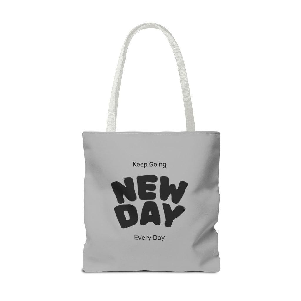 Christian Message Tote Bag — "Jesus Loves You" / "New Day" Inspirational