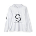 Men's Inspirational Sports Hoodie — "More Jesus Less Worrying / Keep Going Never Stop"