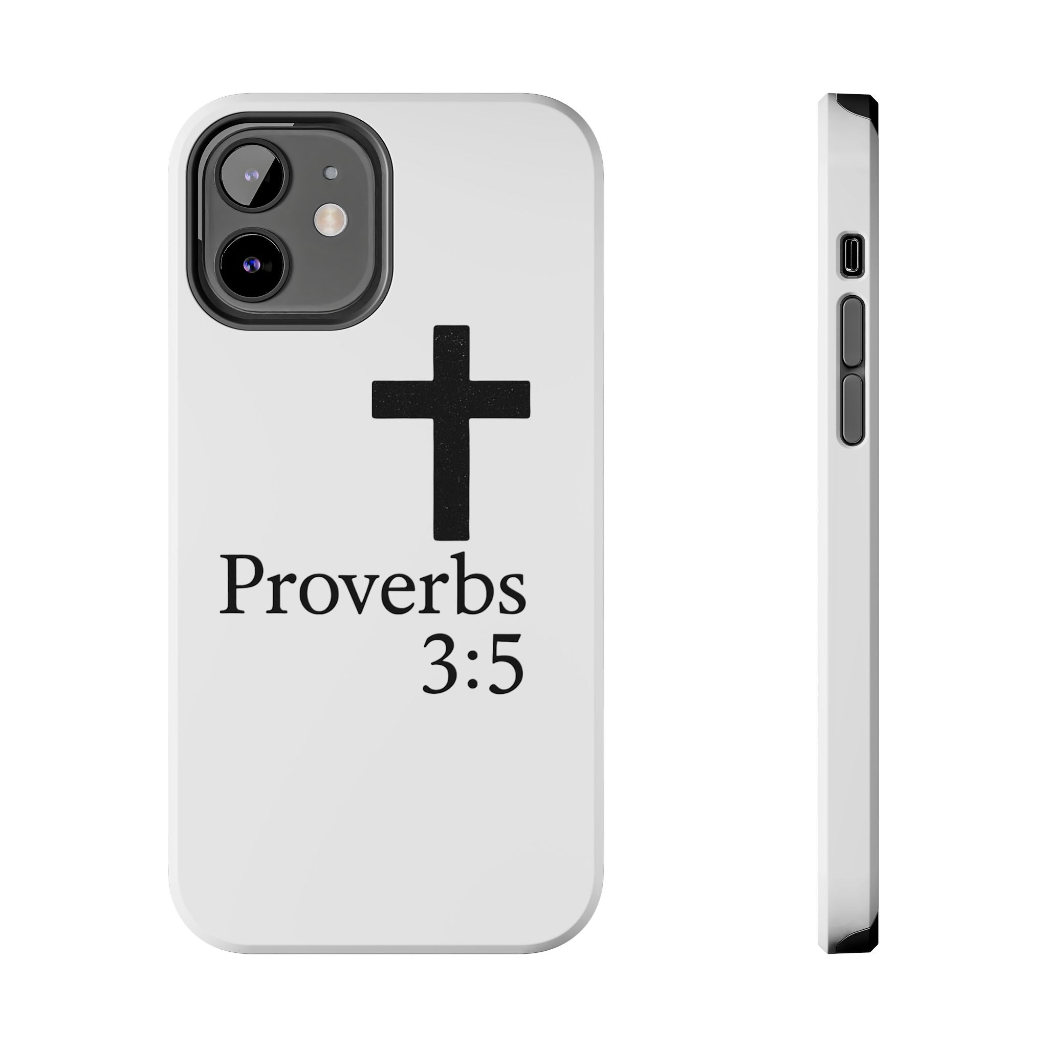 Proverbs 3:5 Cross Tough Phone Case — Christian Faith iPhone Case