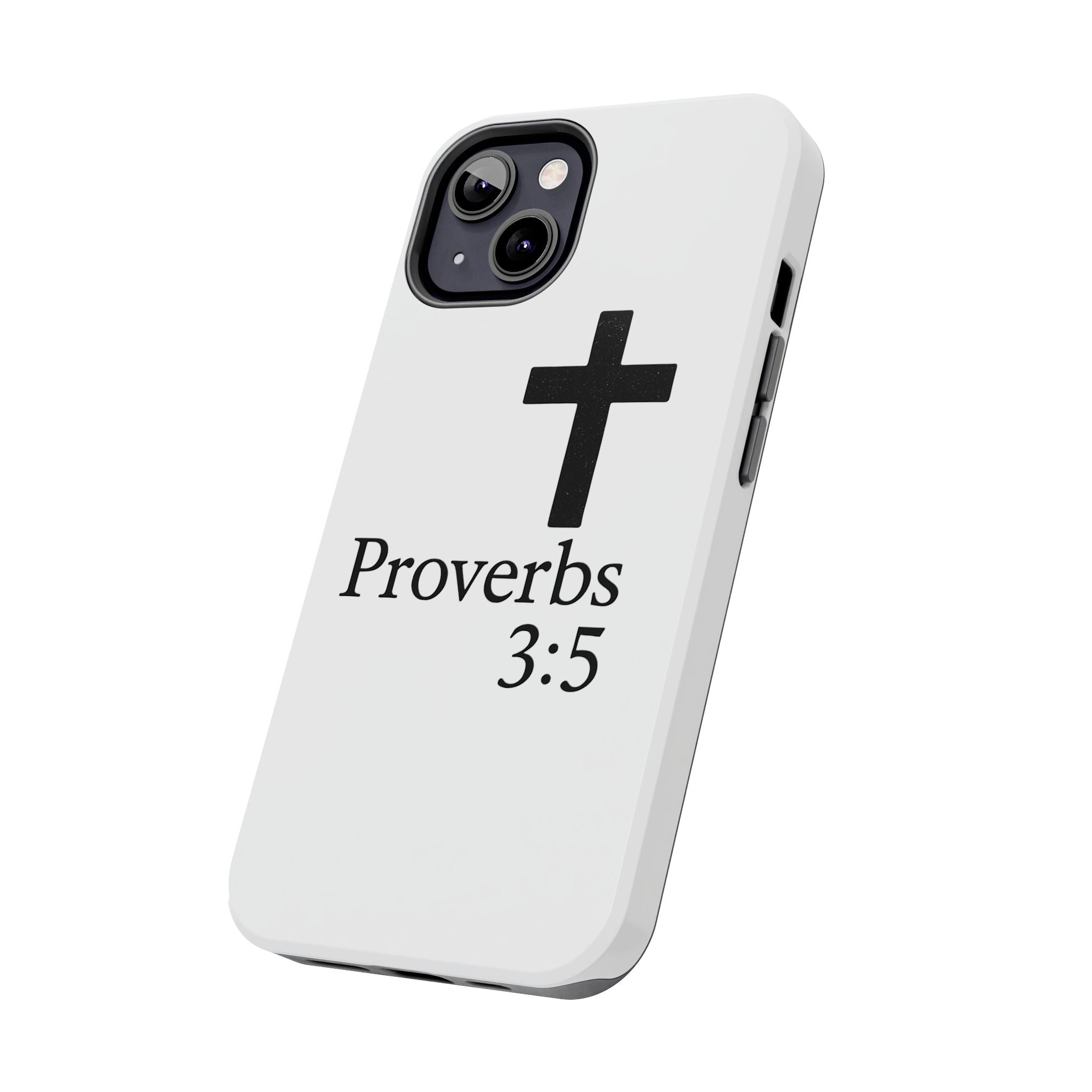 Proverbs 3:5 Cross Tough Phone Case — Christian Faith iPhone Case