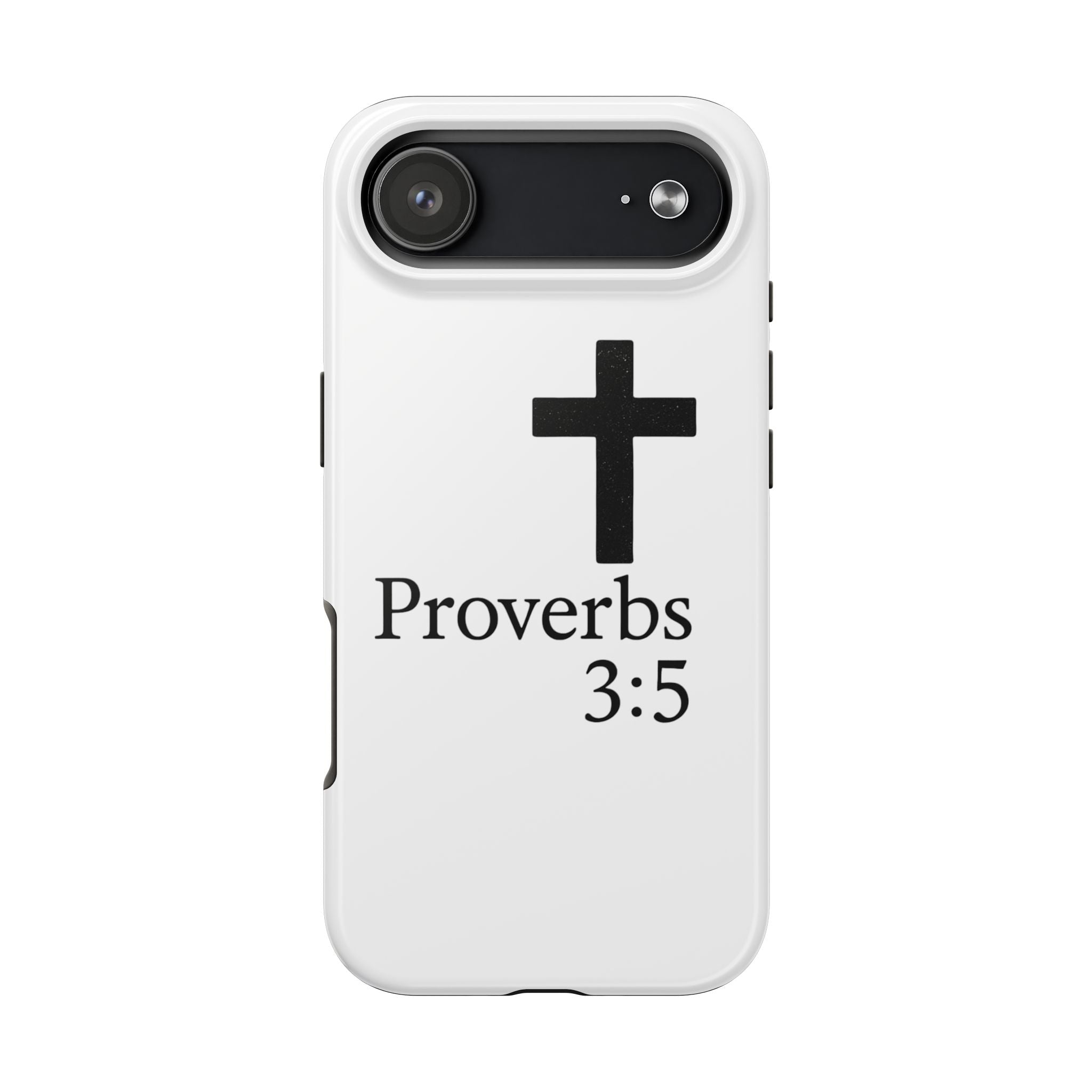 Proverbs 3:5 Cross Tough Phone Case — Christian Faith iPhone Case