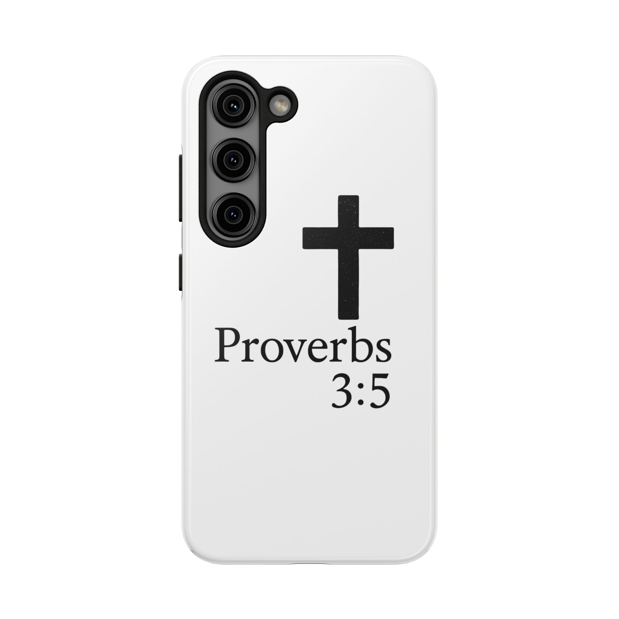 Proverbs 3:5 Cross Tough Phone Case — Christian Faith iPhone Case
