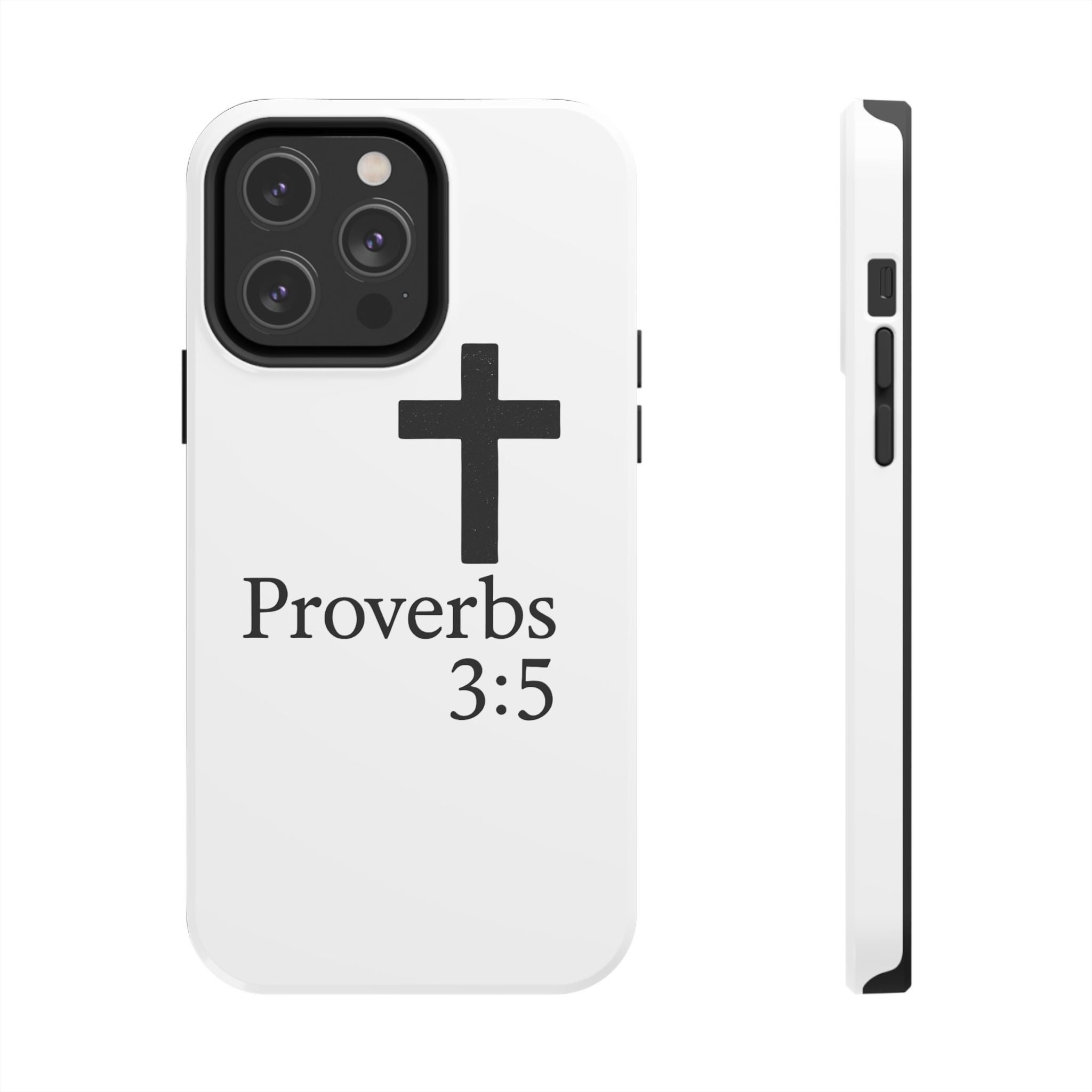 Proverbs 3:5 Cross Tough Phone Case — Christian Faith iPhone Case