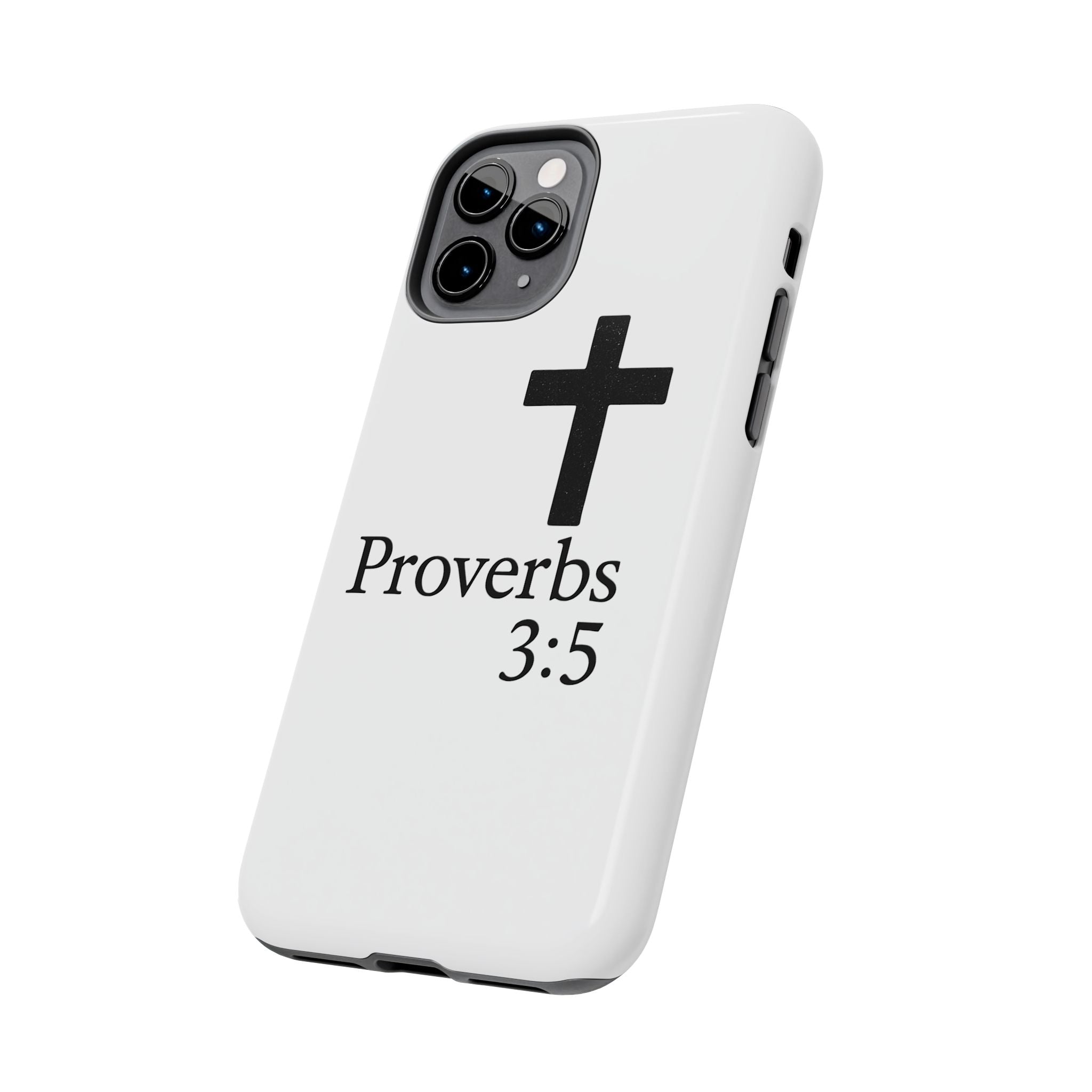 Proverbs 3:5 Cross Tough Phone Case — Christian Faith iPhone Case