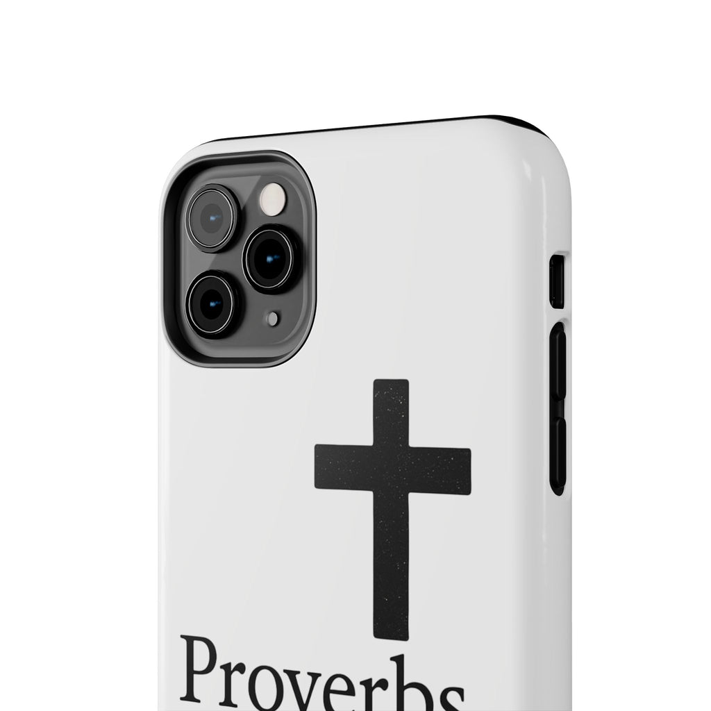 Proverbs 3:5 Cross Tough Phone Case — Christian Faith iPhone Case