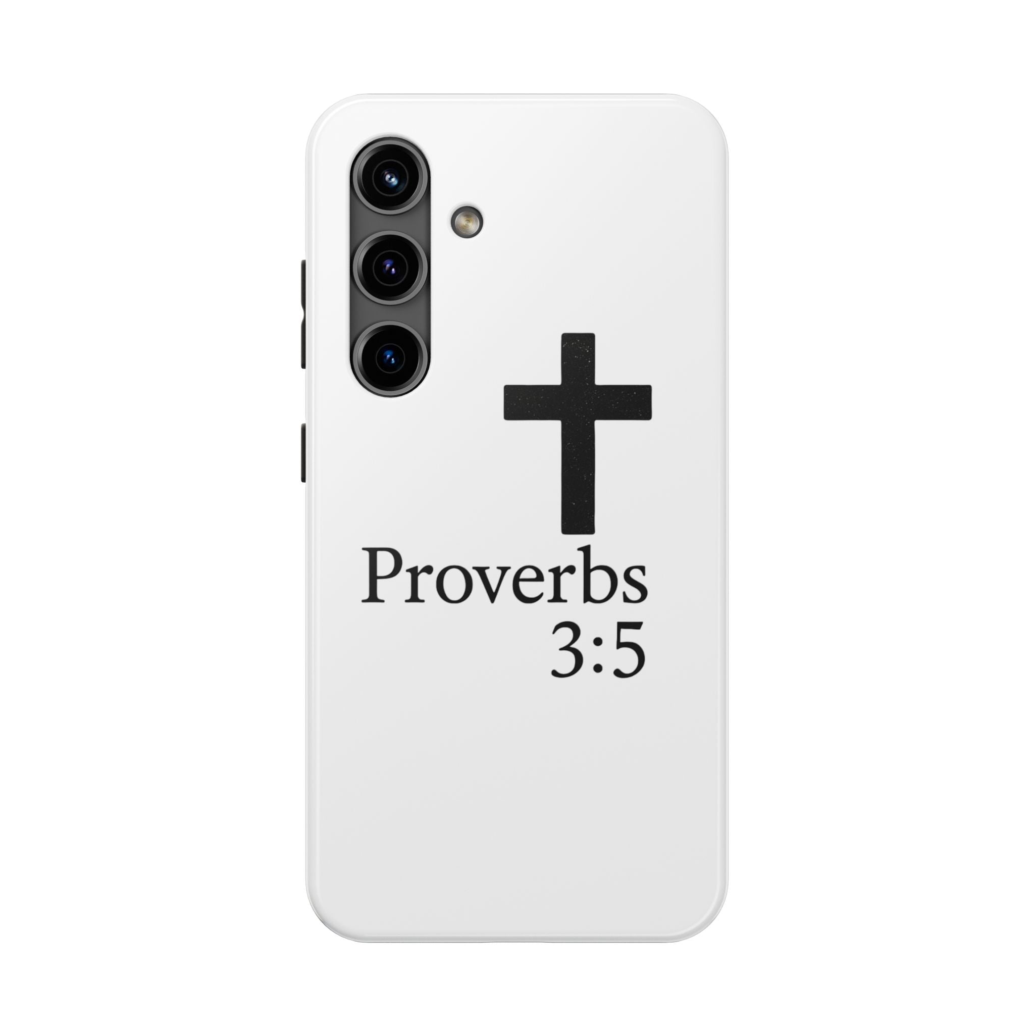 Proverbs 3:5 Cross Tough Phone Case — Christian Faith iPhone Case