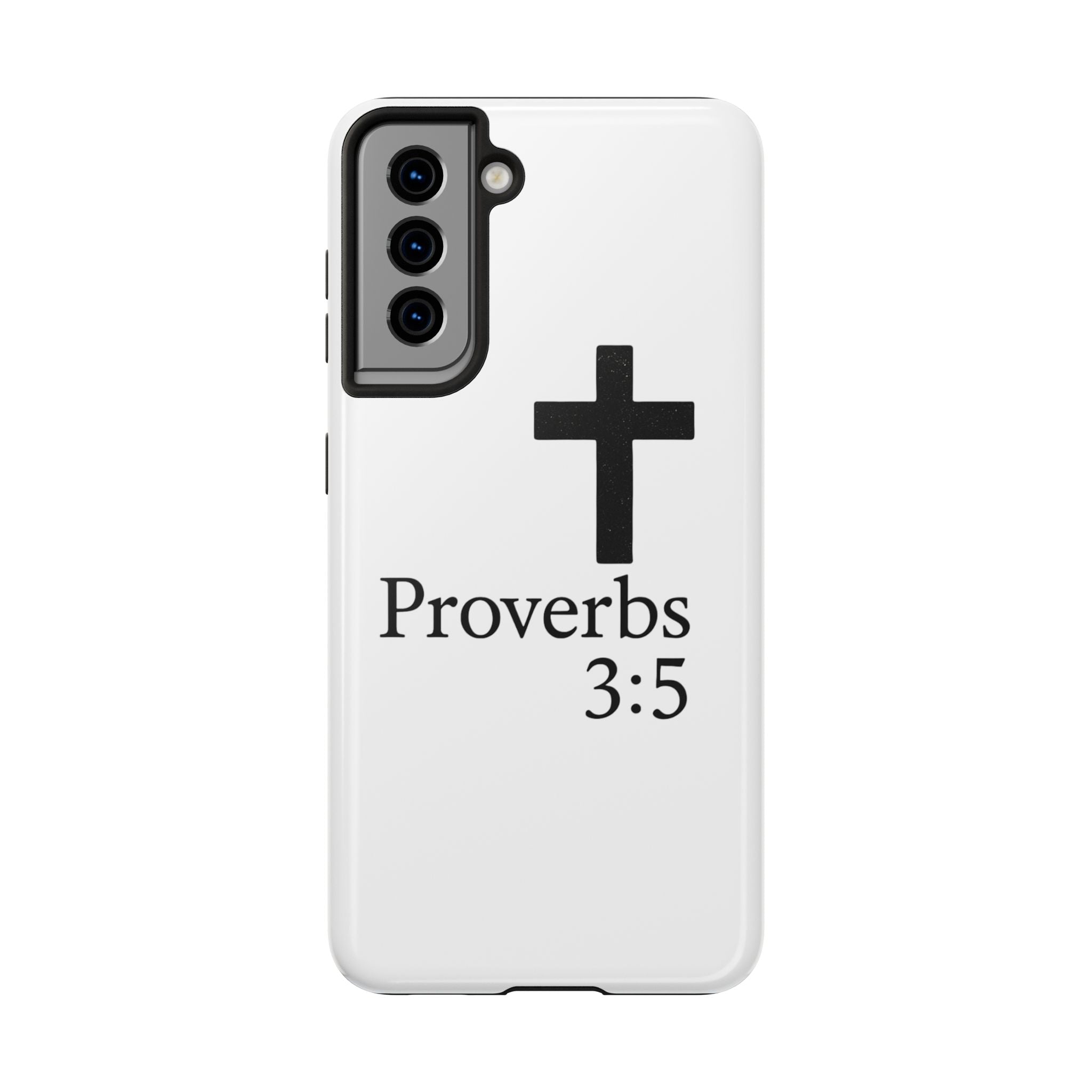 Proverbs 3:5 Cross Tough Phone Case — Christian Faith iPhone Case
