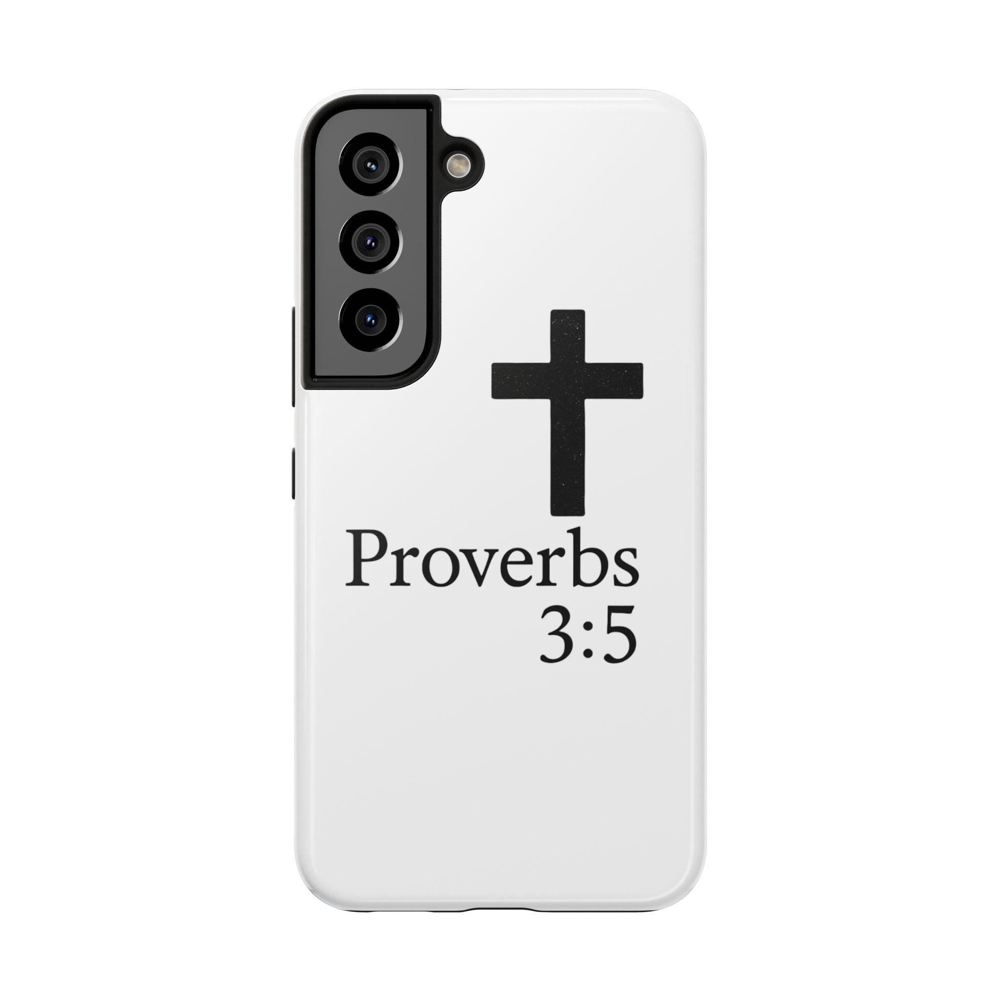 Proverbs 3:5 Cross Tough Phone Case — Christian Faith iPhone Case