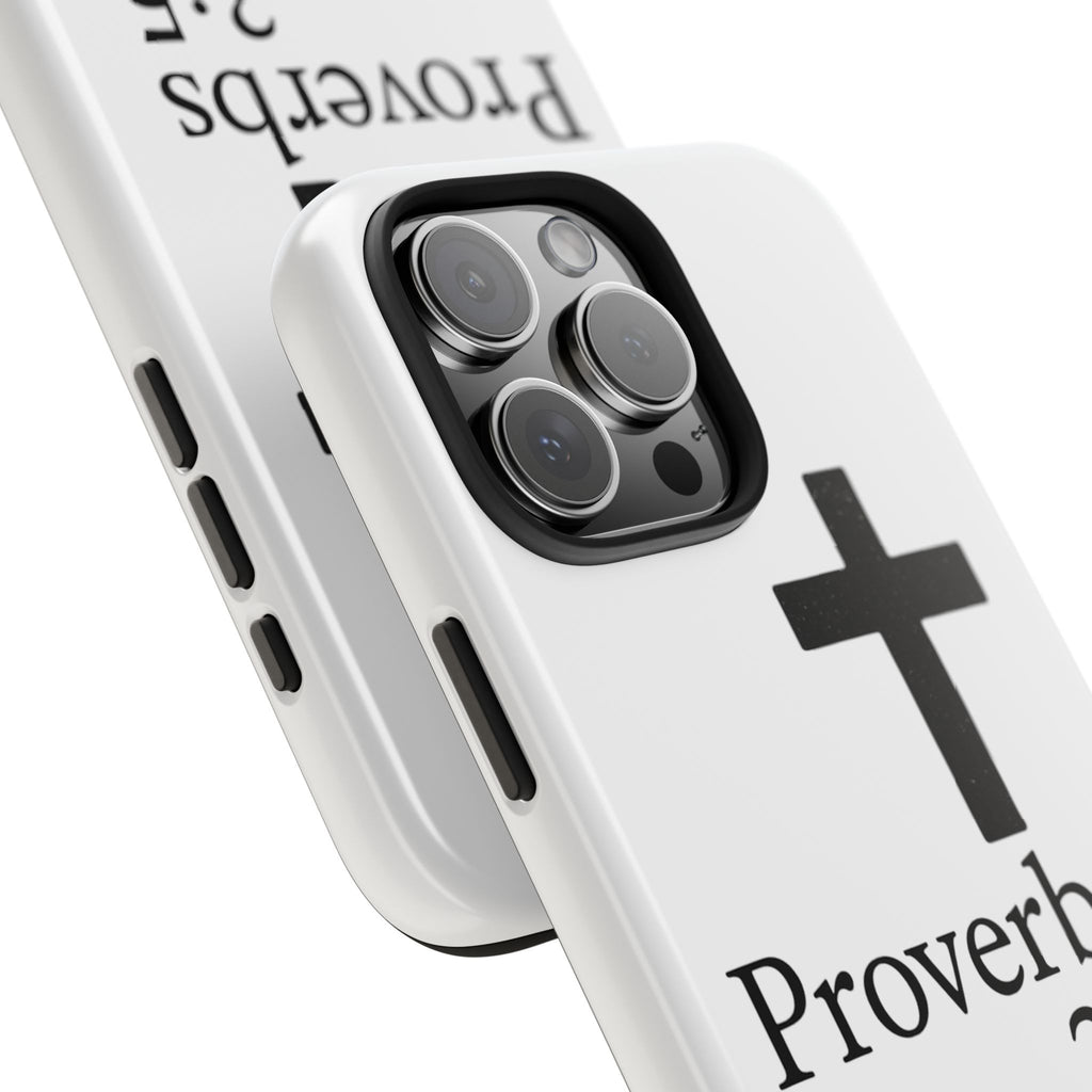 Proverbs 3:5 Cross Tough Phone Case — Christian Faith iPhone Case