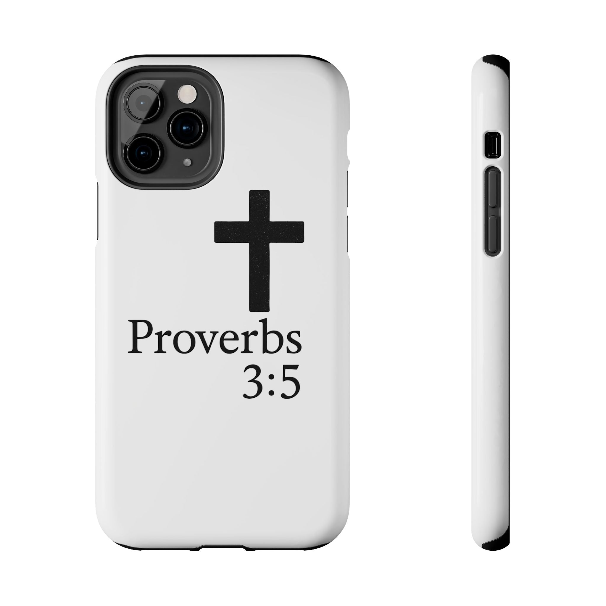 Proverbs 3:5 Cross Tough Phone Case — Christian Faith iPhone Case
