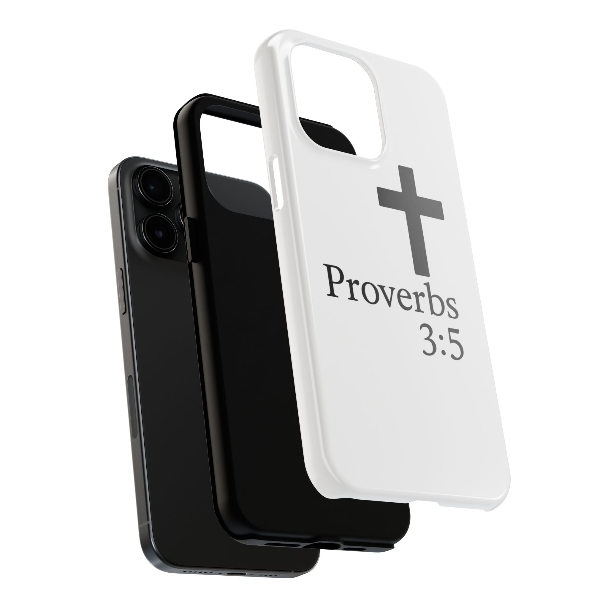 Proverbs 3:5 Cross Tough Phone Case — Christian Faith iPhone Case