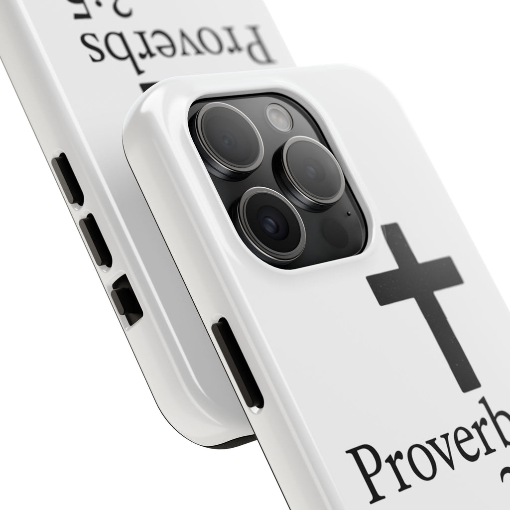 Proverbs 3:5 Cross Tough Phone Case — Christian Faith iPhone Case