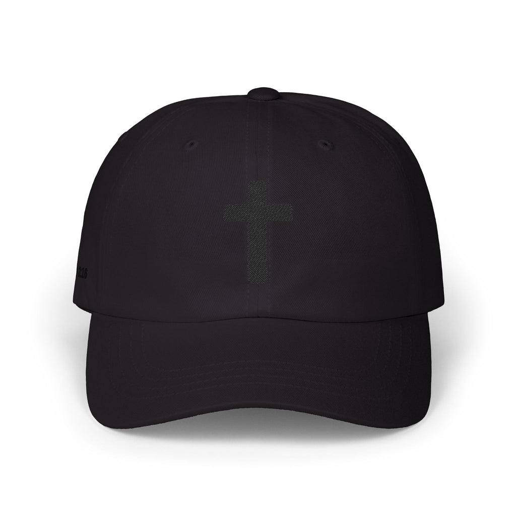 Christian Cross Dad Cap — Minimal Embroidered Faith Baseball Hat