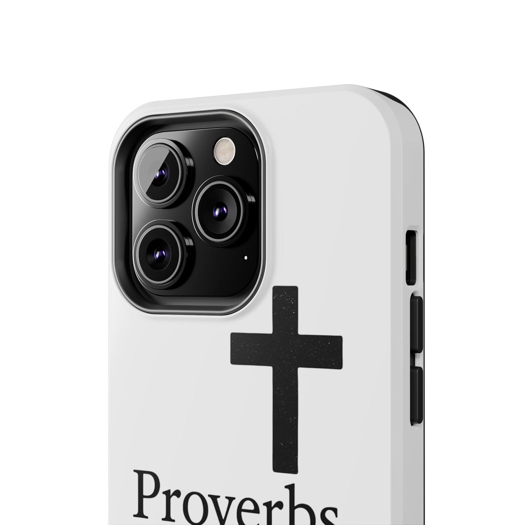 Proverbs 3:5 Cross Tough Phone Case — Christian Faith iPhone Case