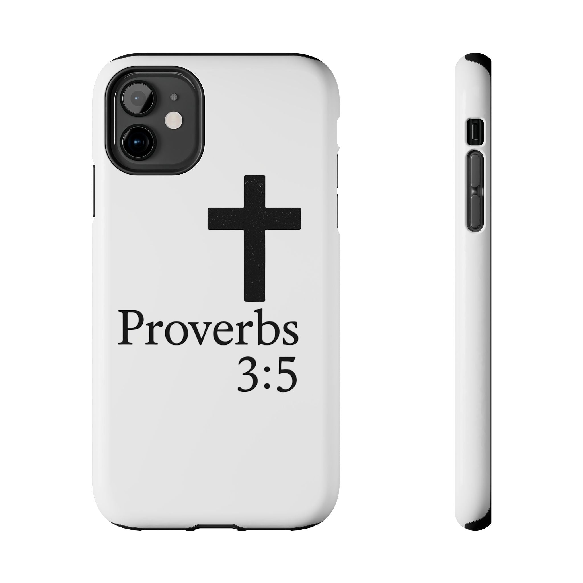 Proverbs 3:5 Cross Tough Phone Case — Christian Faith iPhone Case