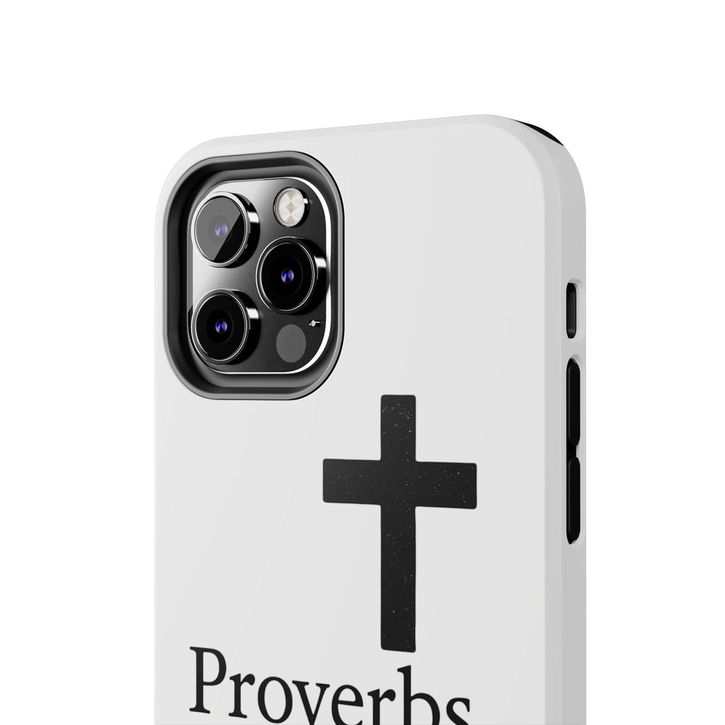 Proverbs 3:5 Cross Tough Phone Case — Christian Faith iPhone Case