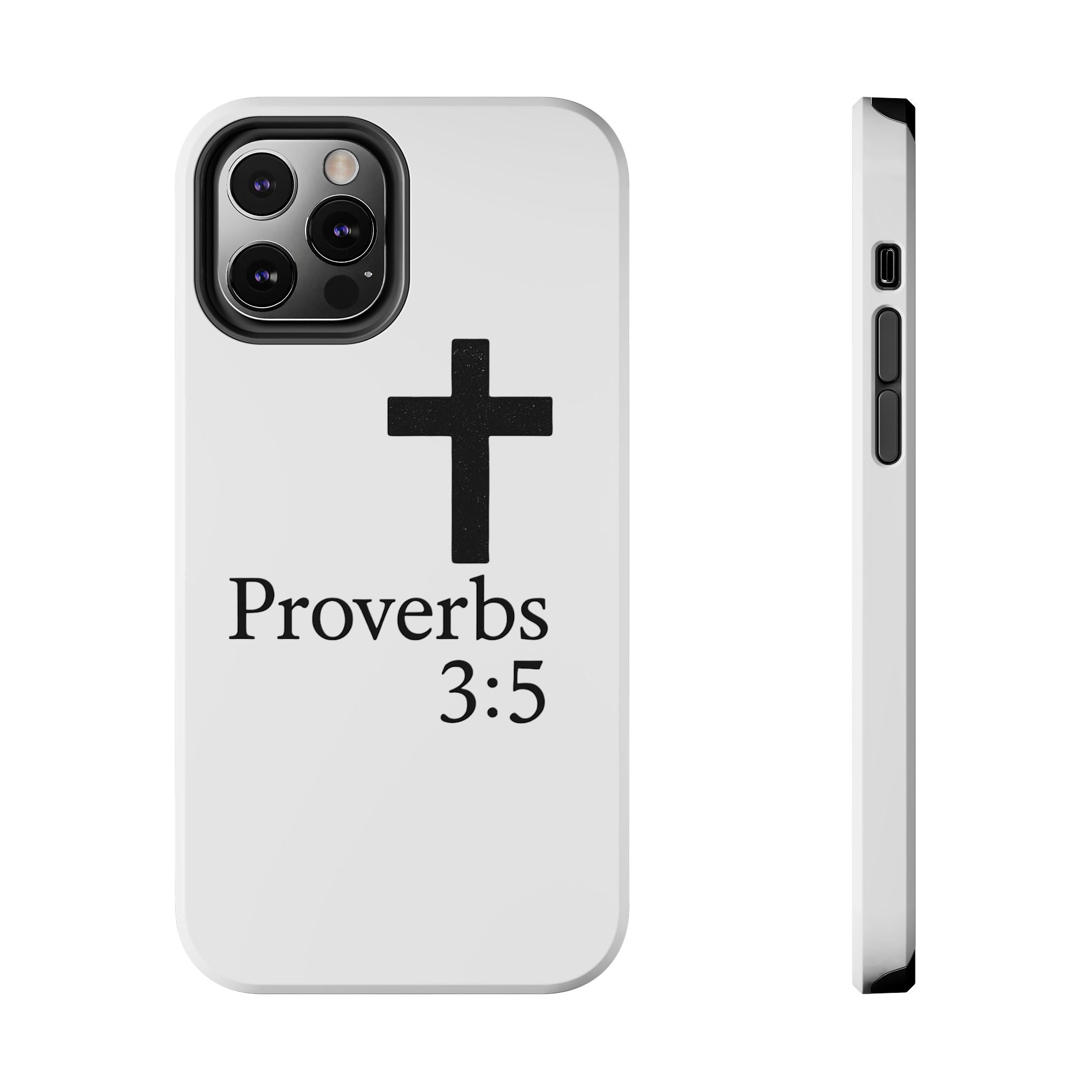 Proverbs 3:5 Cross Tough Phone Case — Christian Faith iPhone Case