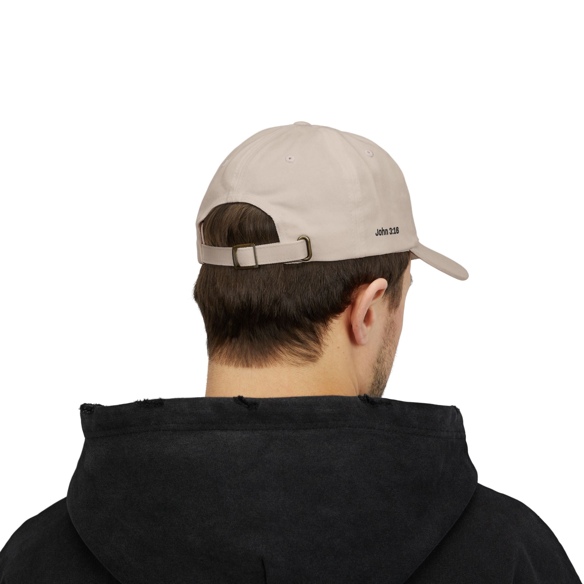 Christian Cross Dad Cap — Minimal Embroidered Faith Baseball Hat