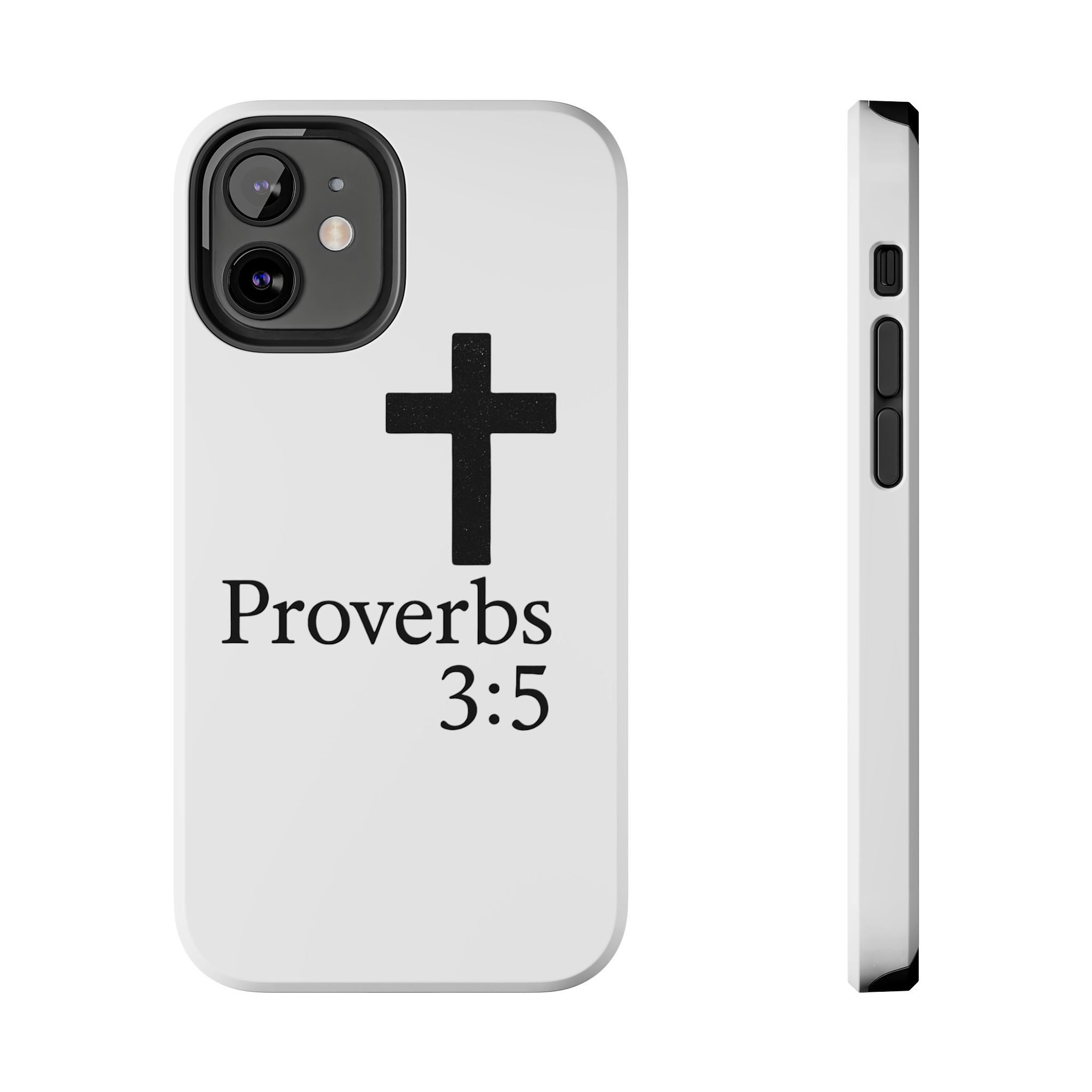 Proverbs 3:5 Cross Tough Phone Case — Christian Faith iPhone Case