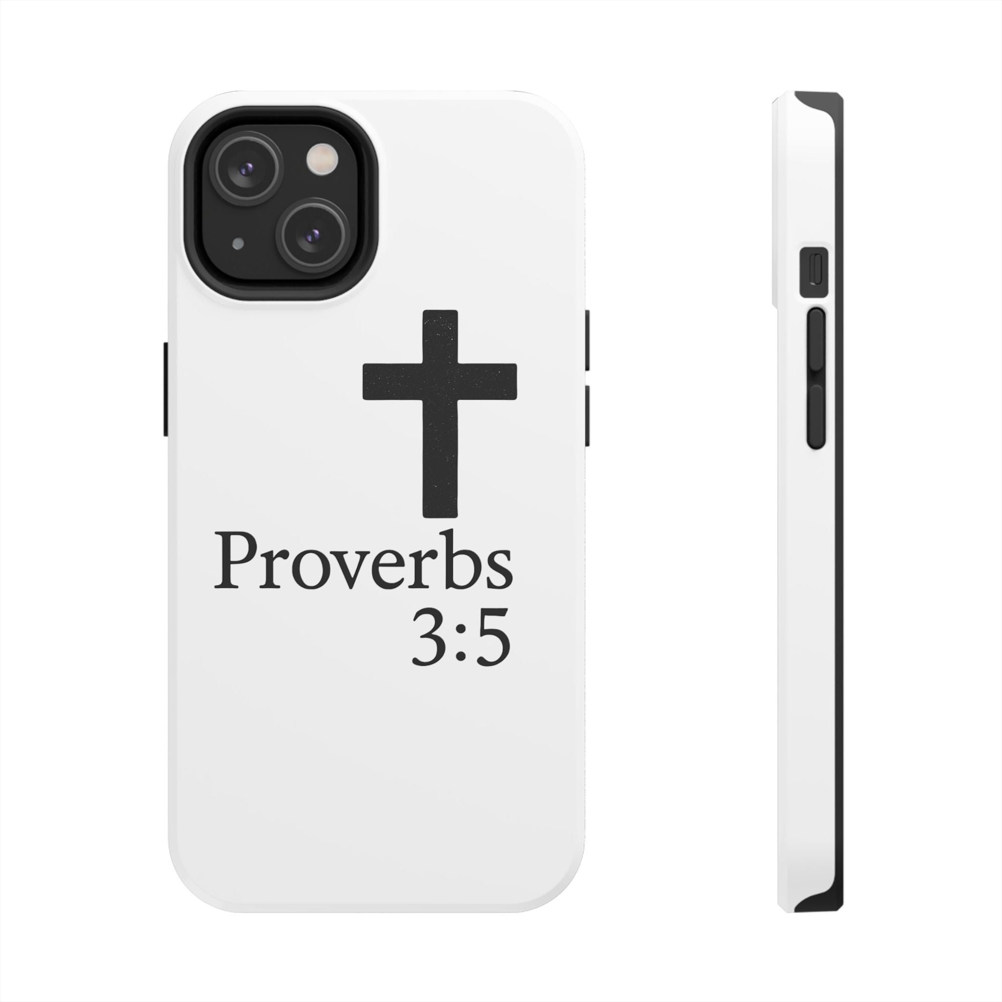 Proverbs 3:5 Cross Tough Phone Case — Christian Faith iPhone Case