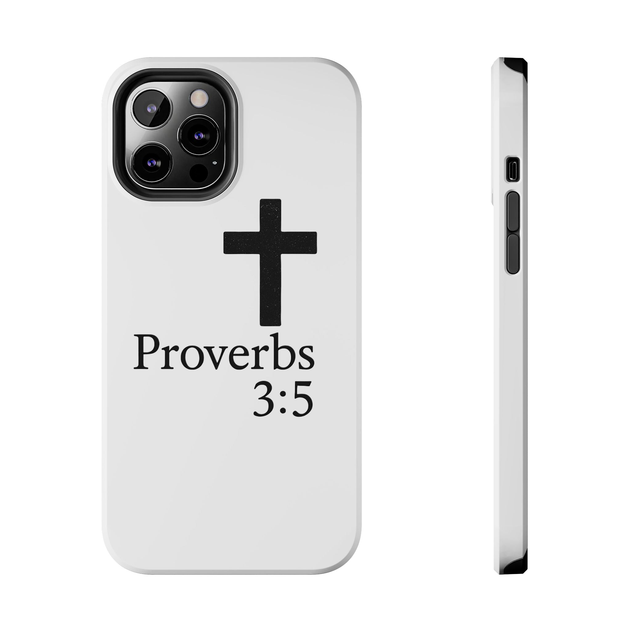Proverbs 3:5 Cross Tough Phone Case — Christian Faith iPhone Case