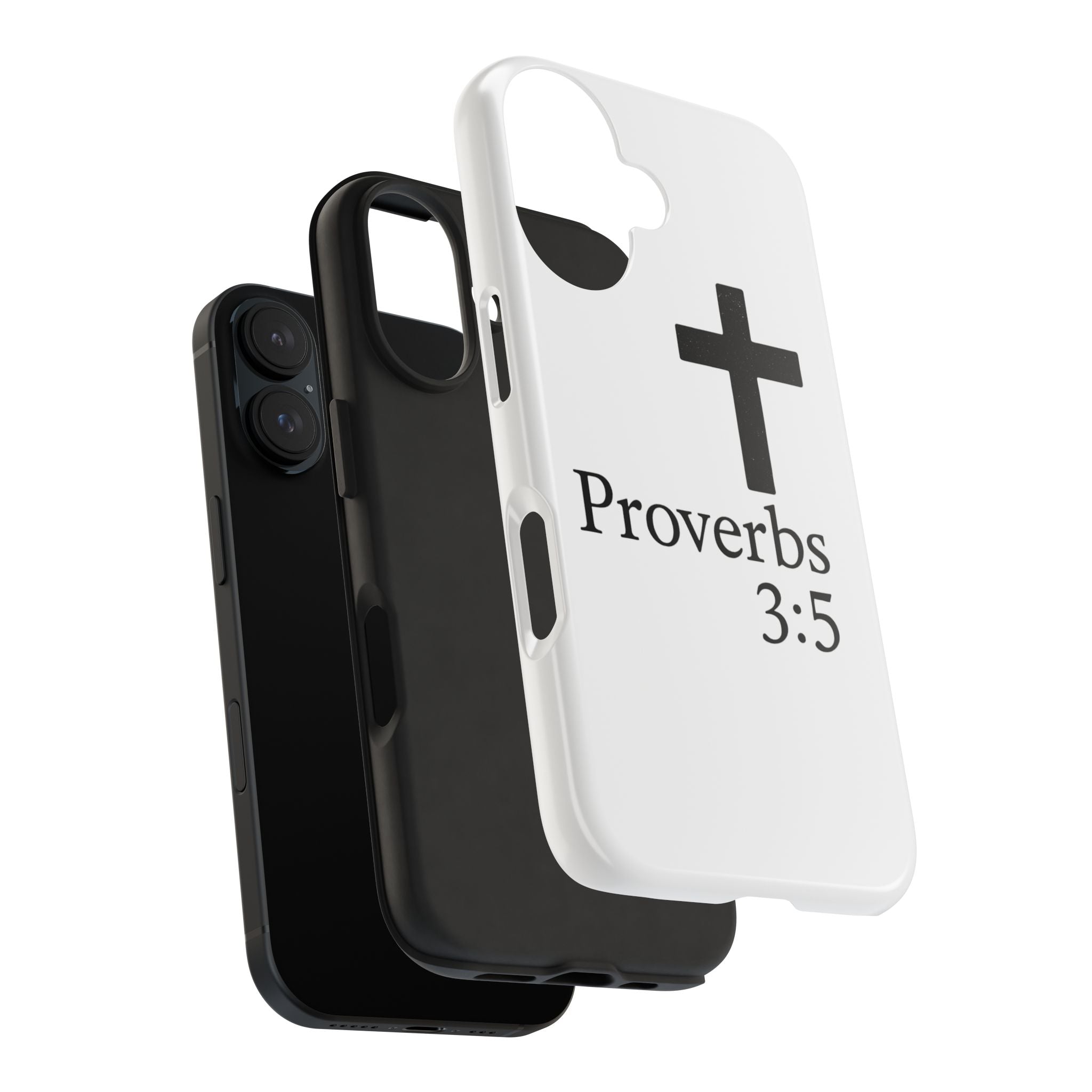 Proverbs 3:5 Cross Tough Phone Case — Christian Faith iPhone Case