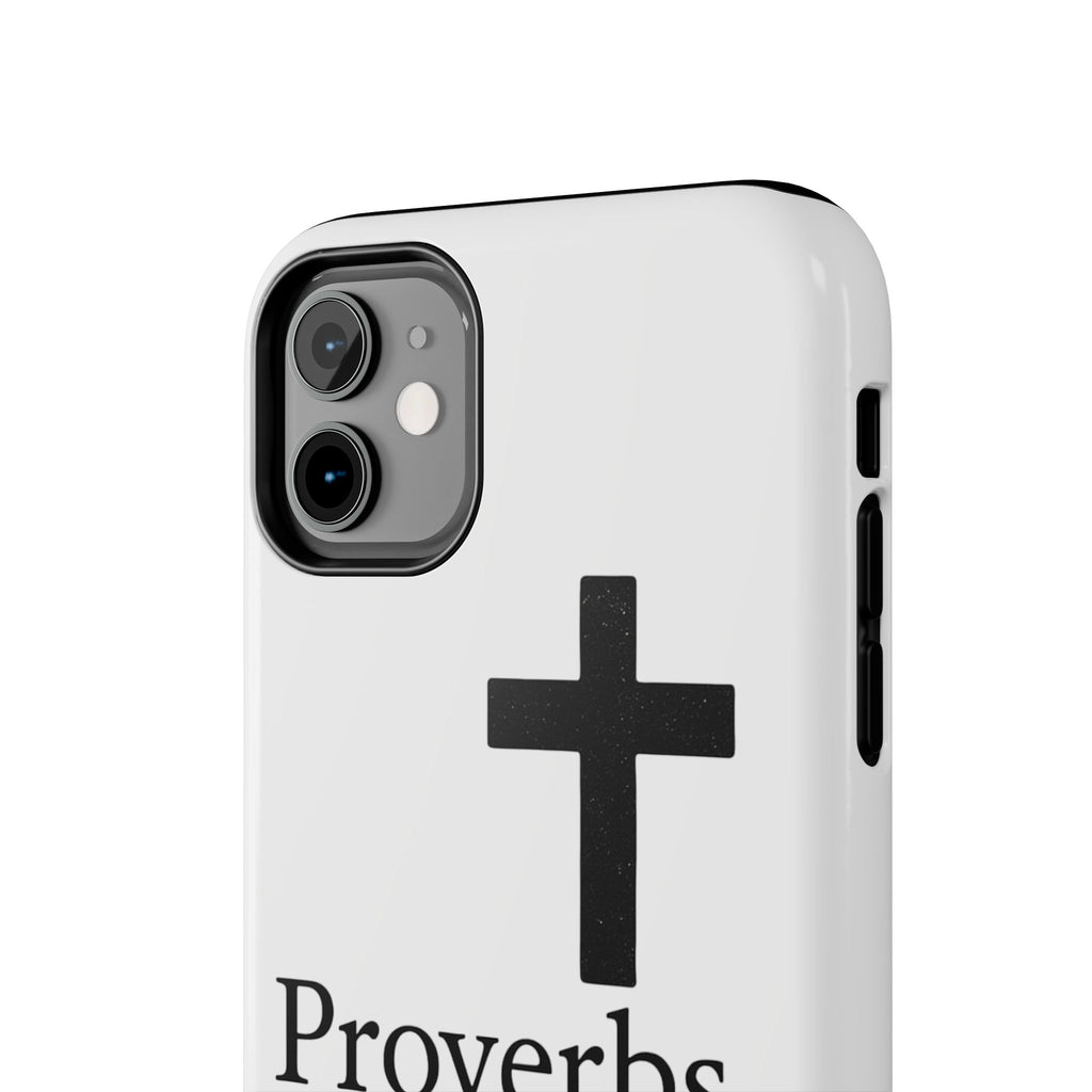 Proverbs 3:5 Cross Tough Phone Case — Christian Faith iPhone Case