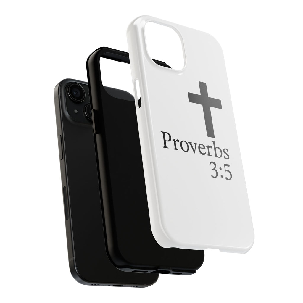 Proverbs 3:5 Cross Tough Phone Case — Christian Faith iPhone Case