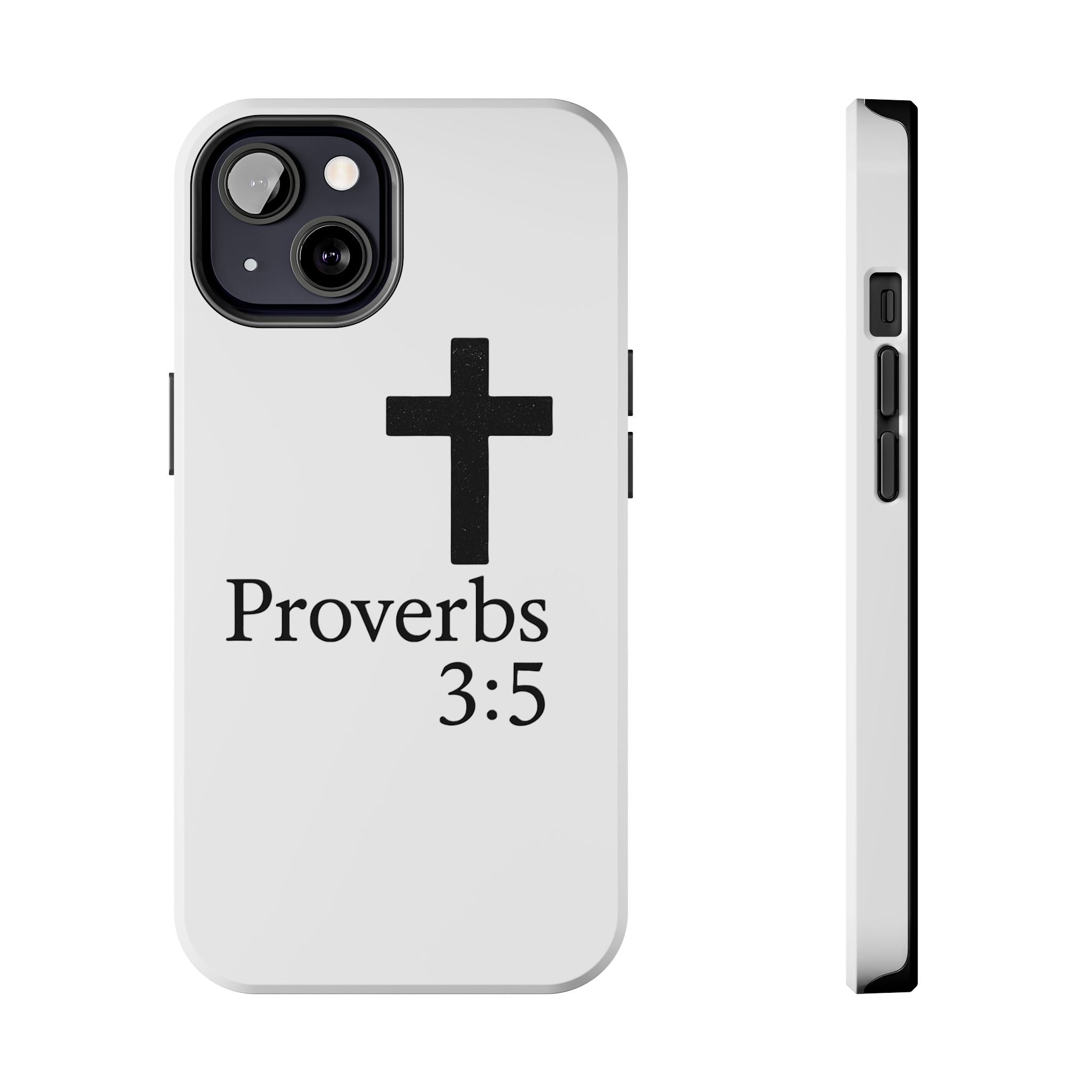 Proverbs 3:5 Cross Tough Phone Case — Christian Faith iPhone Case