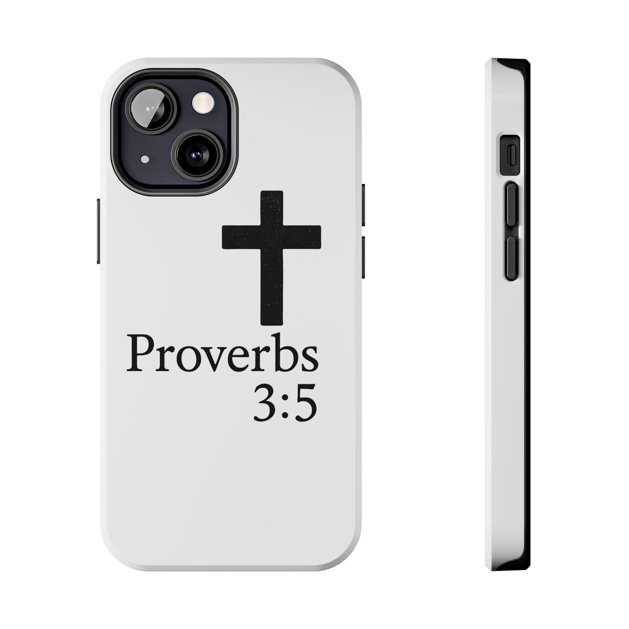 Proverbs 3:5 Cross Tough Phone Case — Christian Faith iPhone Case