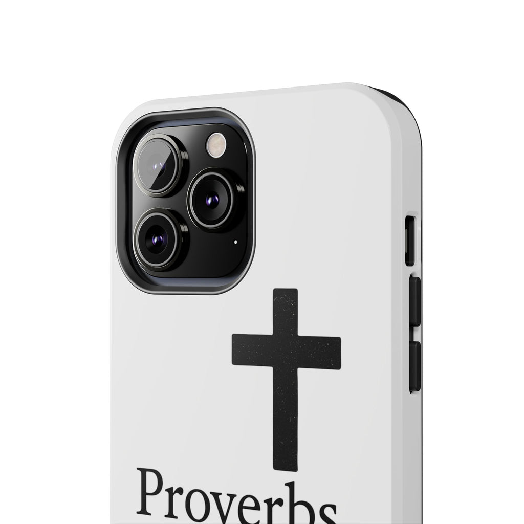 Proverbs 3:5 Cross Tough Phone Case — Christian Faith iPhone Case