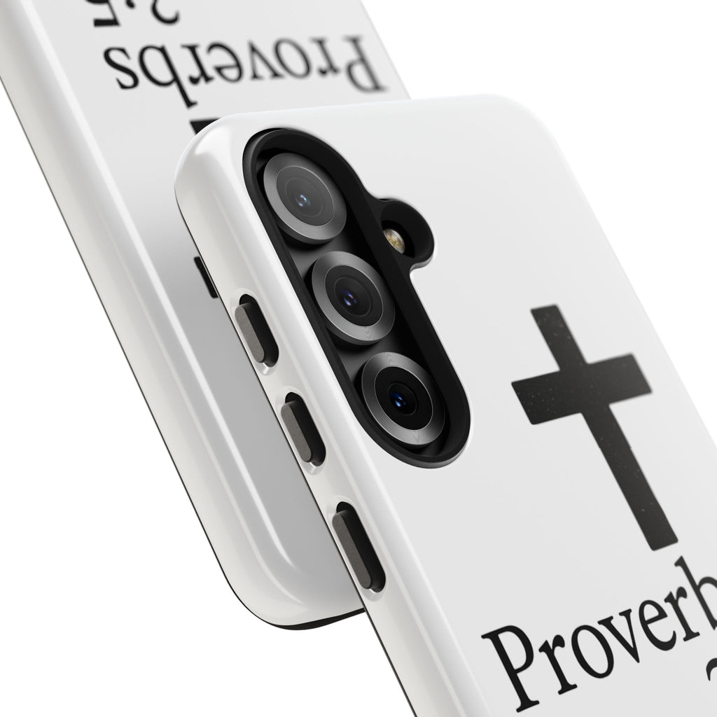 Proverbs 3:5 Cross Tough Phone Case — Christian Faith iPhone Case