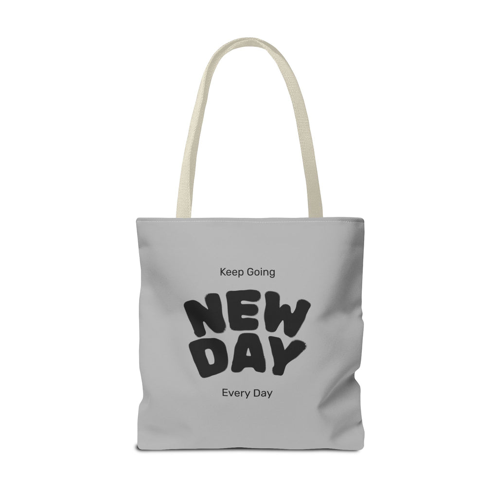 Christian Message Tote Bag — "Jesus Loves You" / "New Day" Inspirational