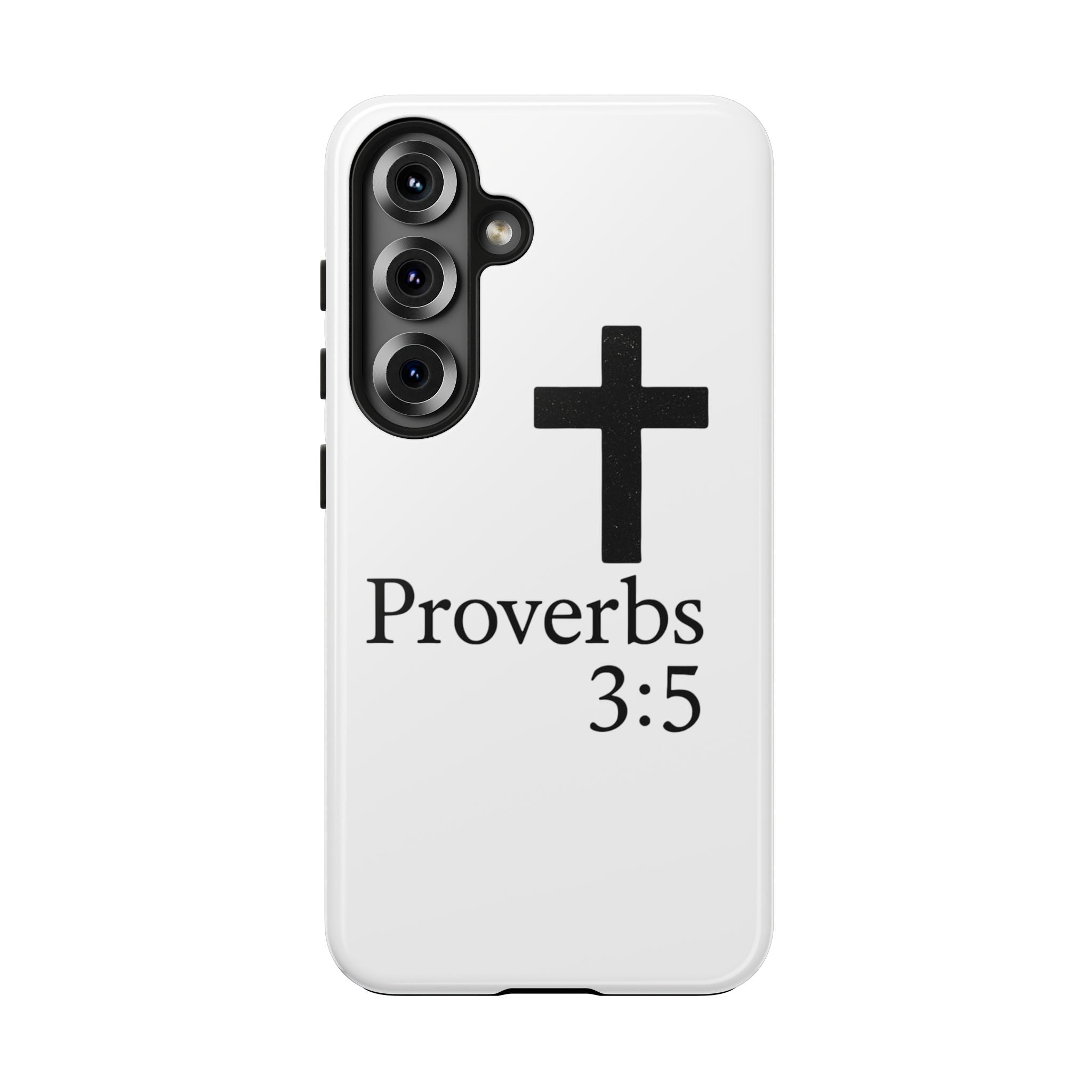 Proverbs 3:5 Cross Tough Phone Case — Christian Faith iPhone Case