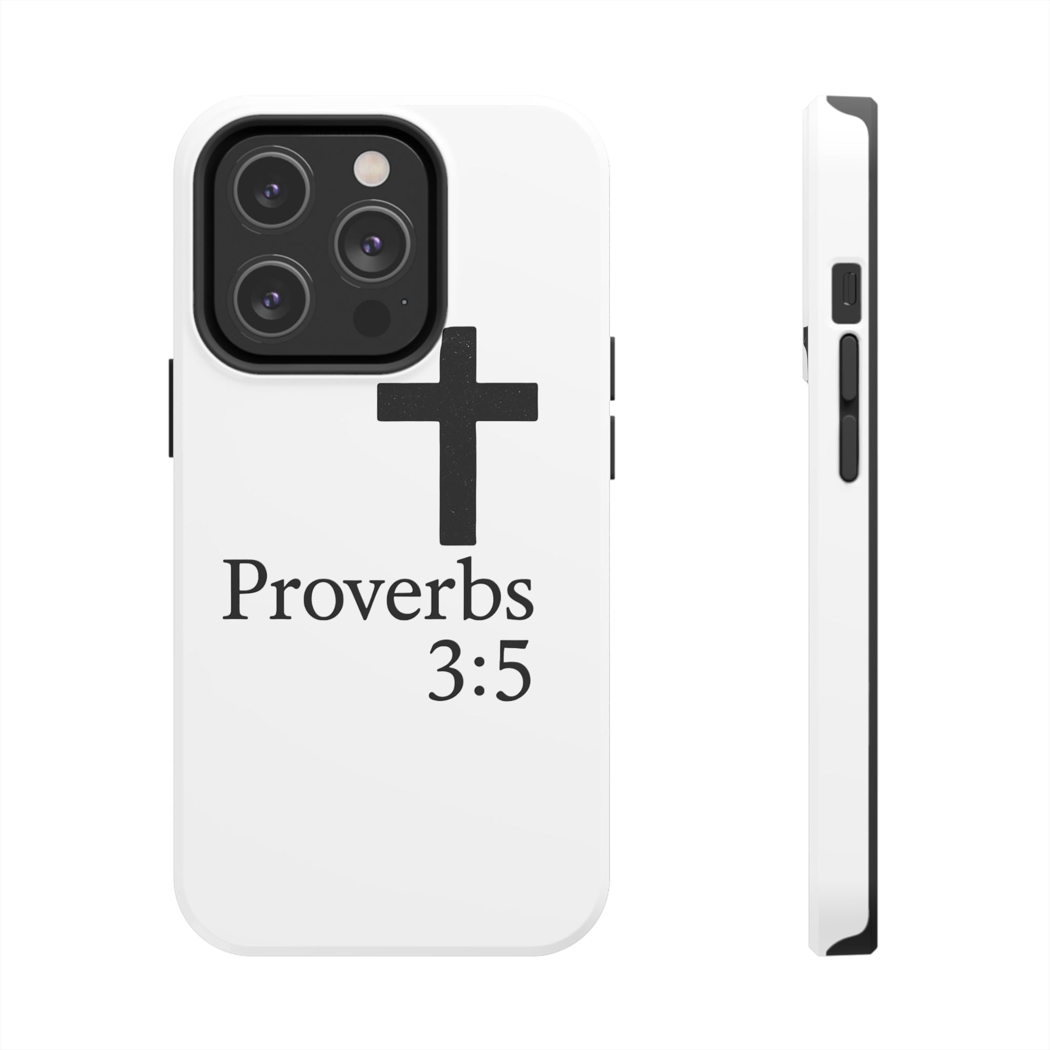 Proverbs 3:5 Cross Tough Phone Case — Christian Faith iPhone Case