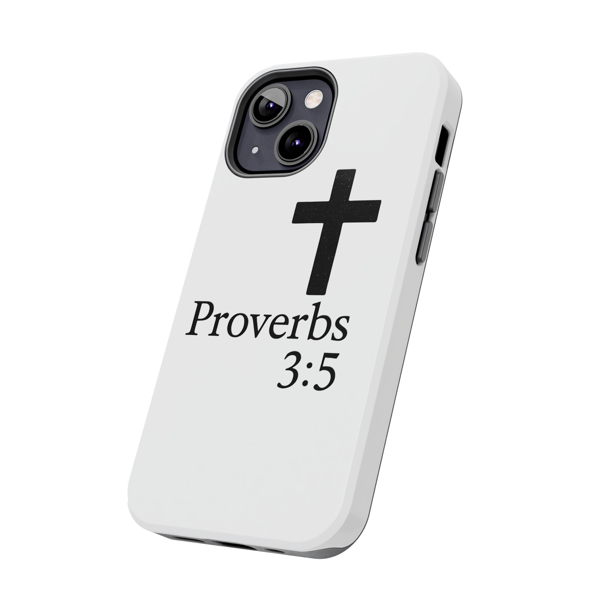 Proverbs 3:5 Cross Tough Phone Case — Christian Faith iPhone Case