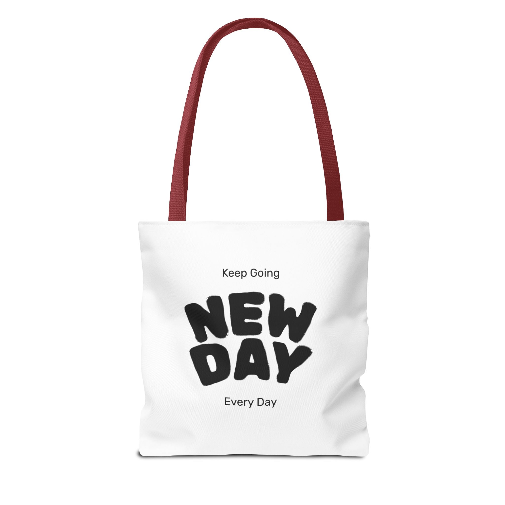 Christian Message Tote Bag — "Jesus Loves You" / "New Day" Inspirational