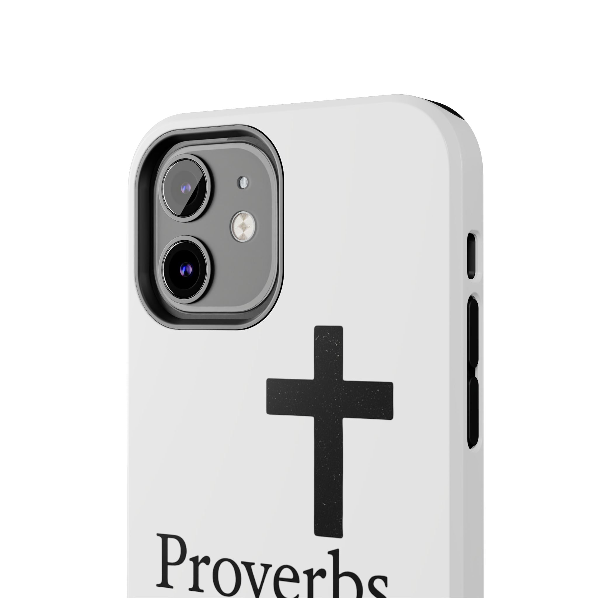 Proverbs 3:5 Cross Tough Phone Case — Christian Faith iPhone Case