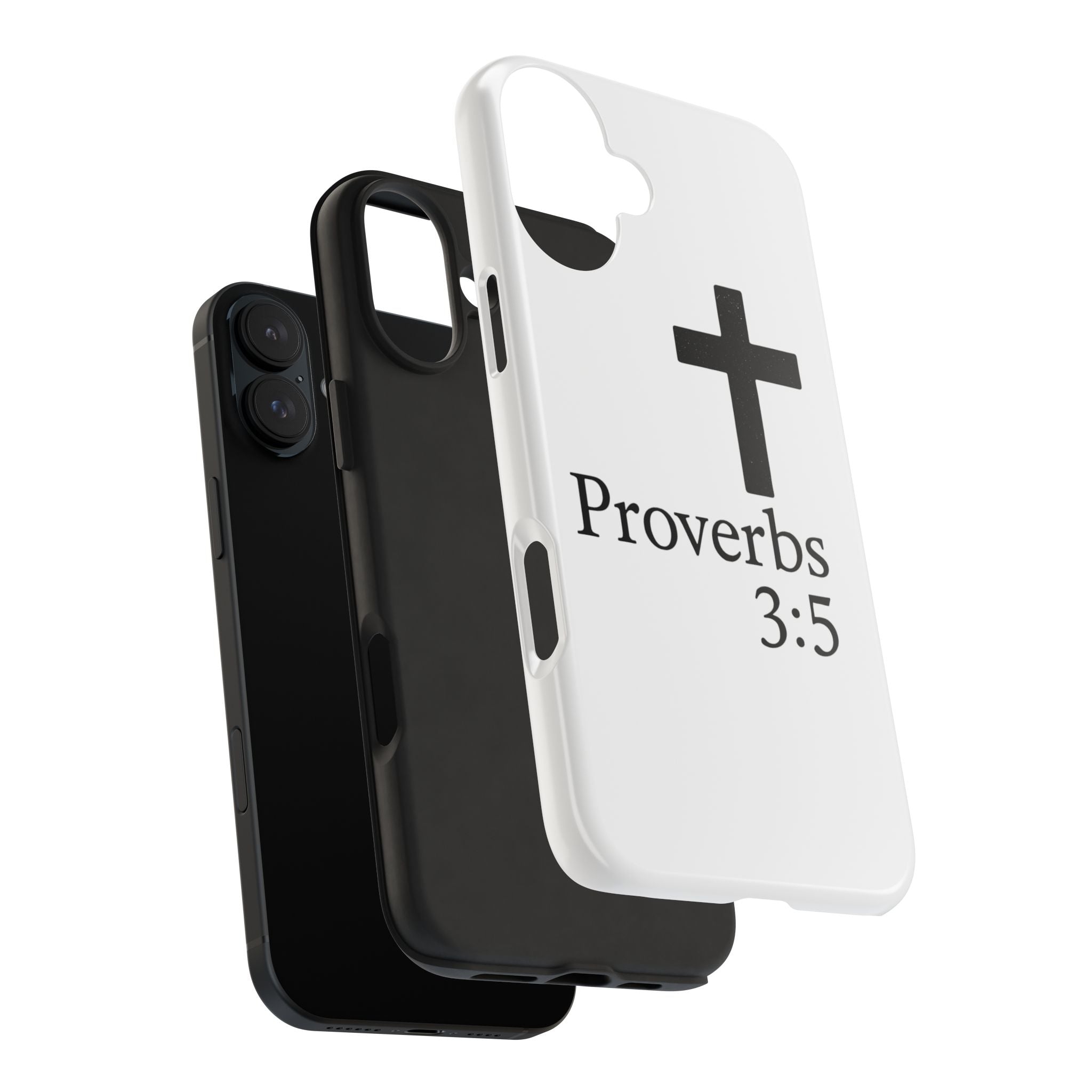 Proverbs 3:5 Cross Tough Phone Case — Christian Faith iPhone Case