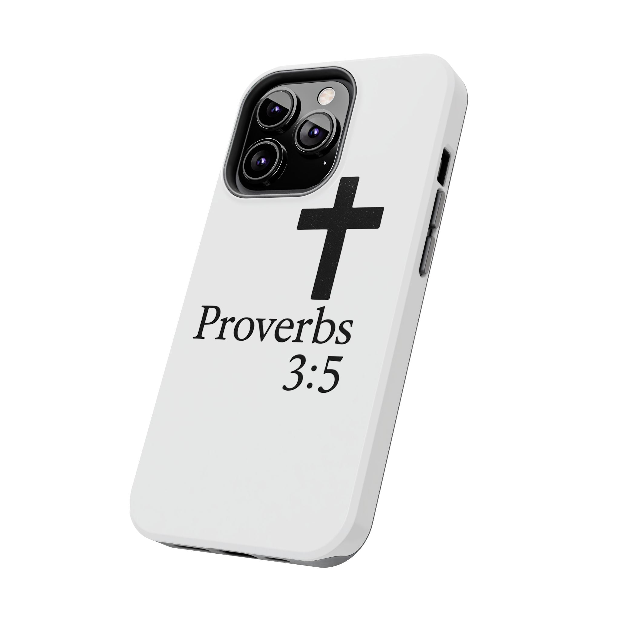 Proverbs 3:5 Cross Tough Phone Case — Christian Faith iPhone Case