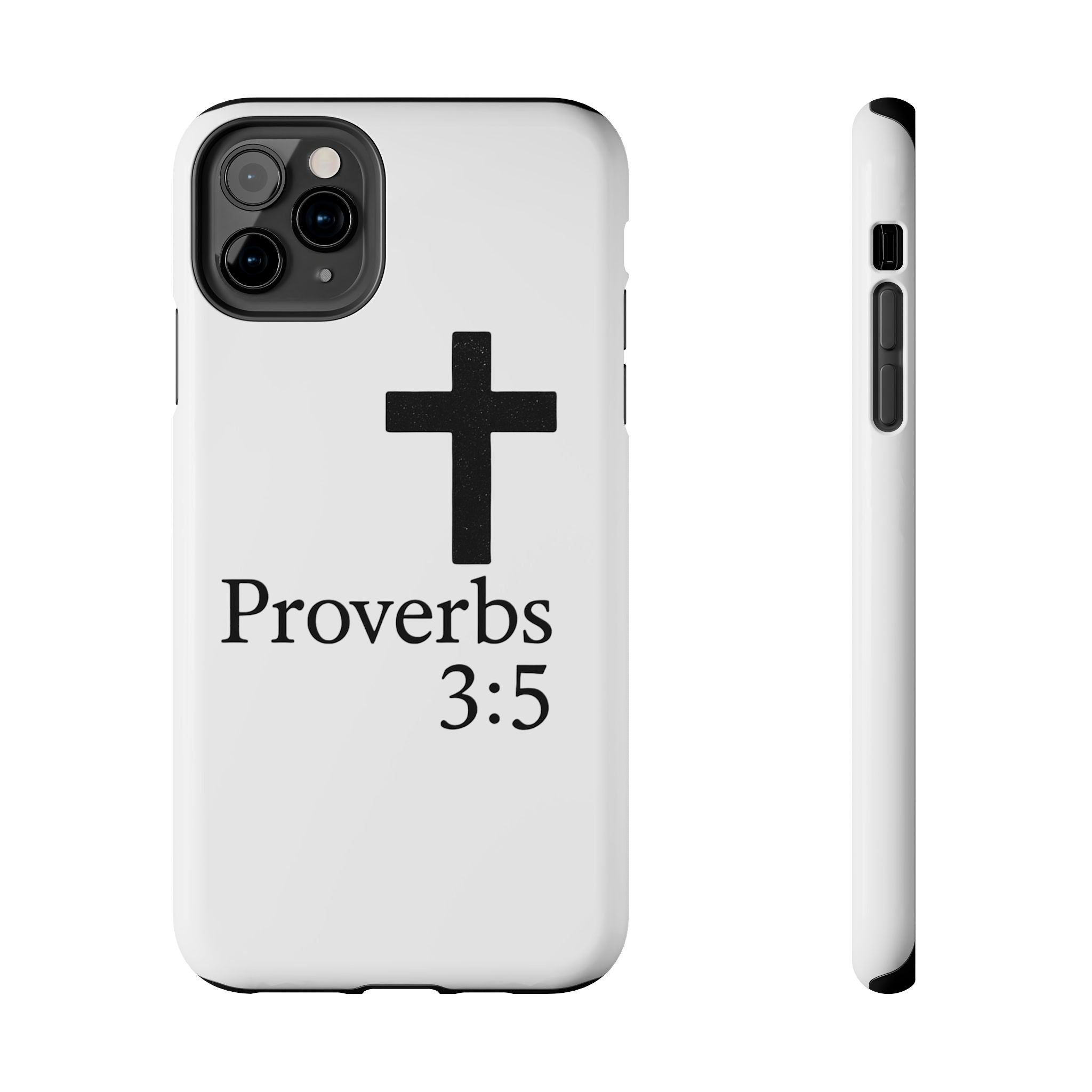 Proverbs 3:5 Cross Tough Phone Case — Christian Faith iPhone Case