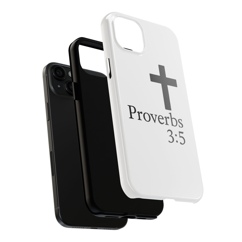 Proverbs 3:5 Cross Tough Phone Case — Christian Faith iPhone Case