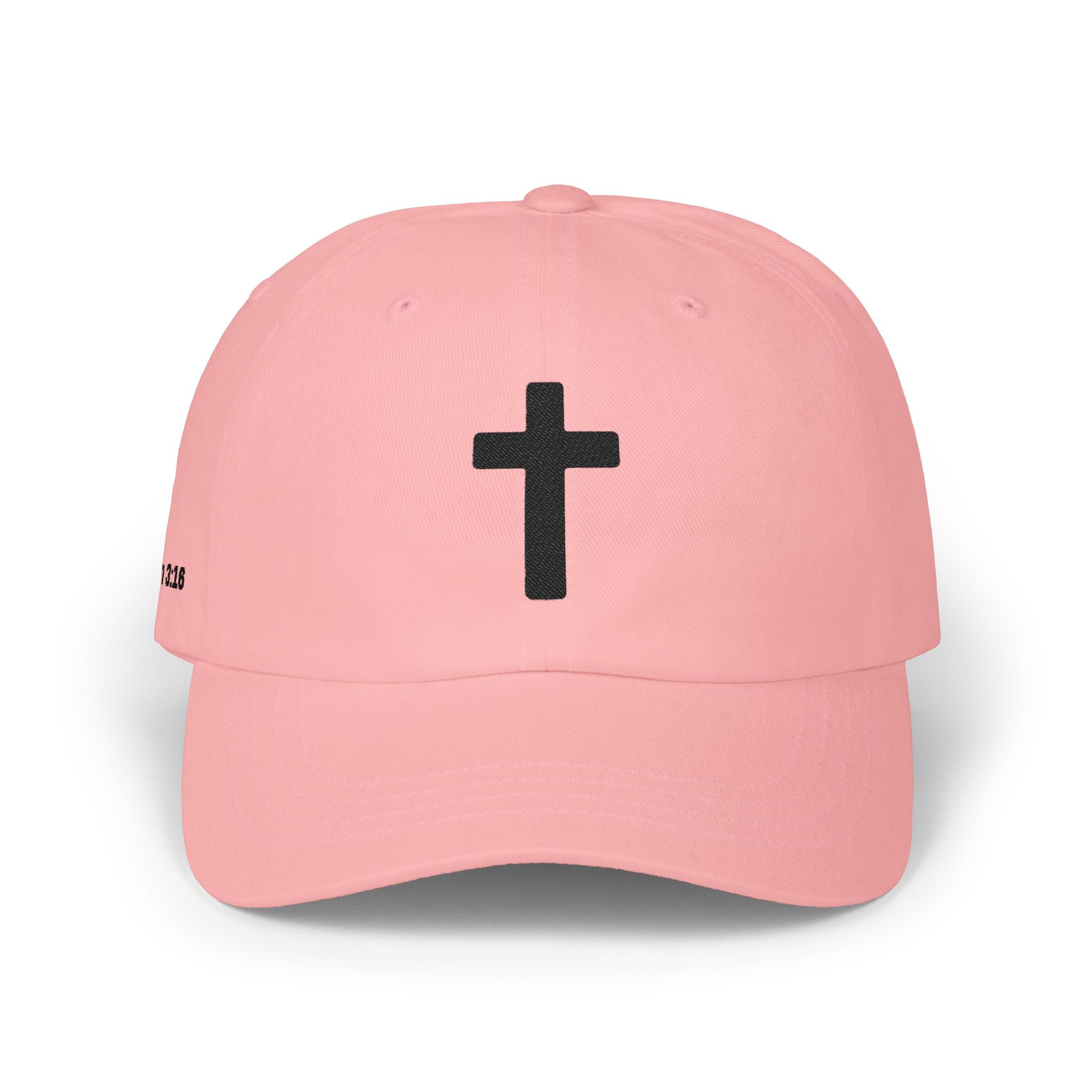 Christian Cross Dad Cap — Minimal Embroidered Faith Baseball Hat