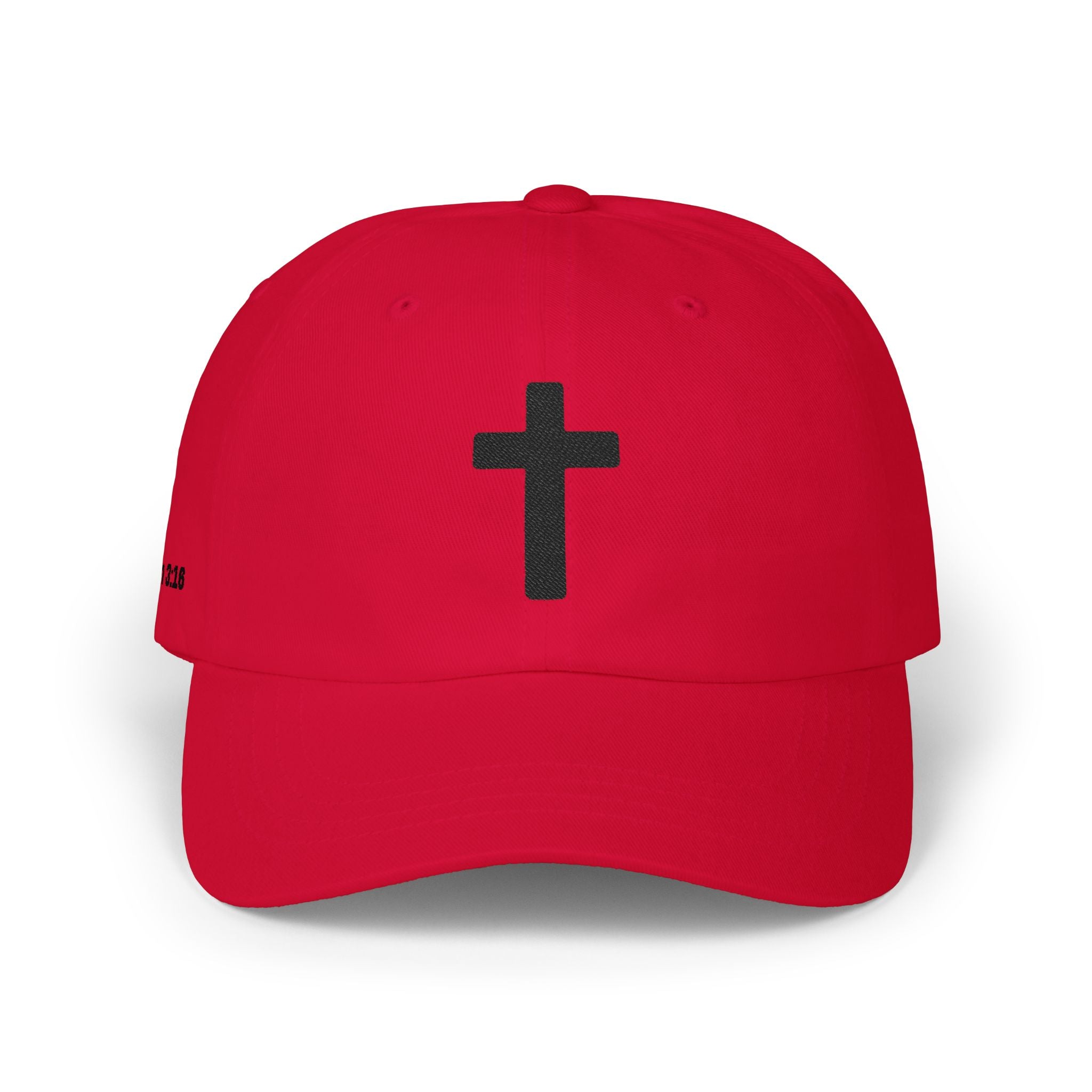 Christian Cross Dad Cap — Minimal Embroidered Faith Baseball Hat