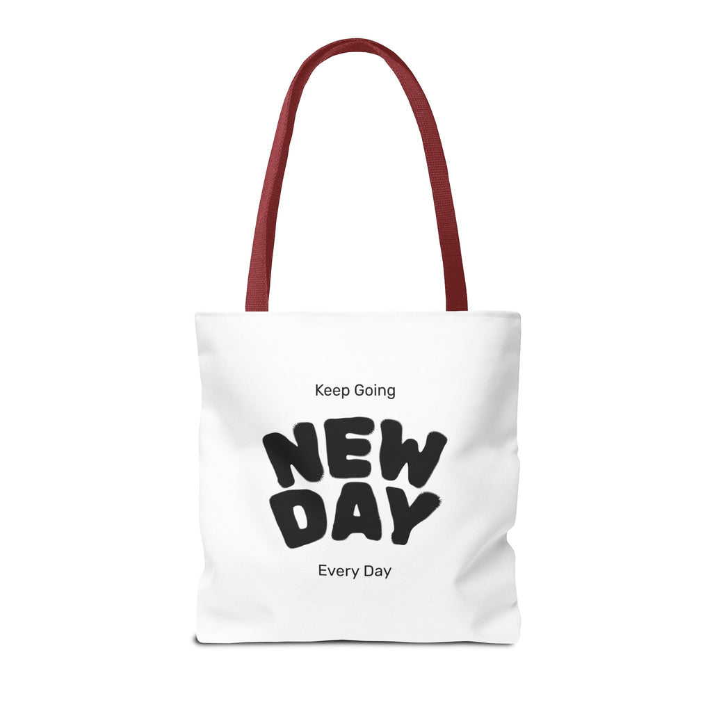 Christian Message Tote Bag — "Jesus Loves You" / "New Day" Inspirational