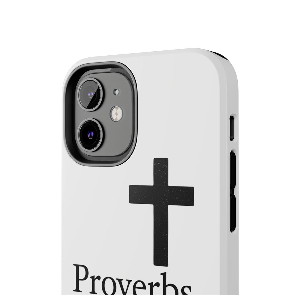 Proverbs 3:5 Cross Tough Phone Case — Christian Faith iPhone Case