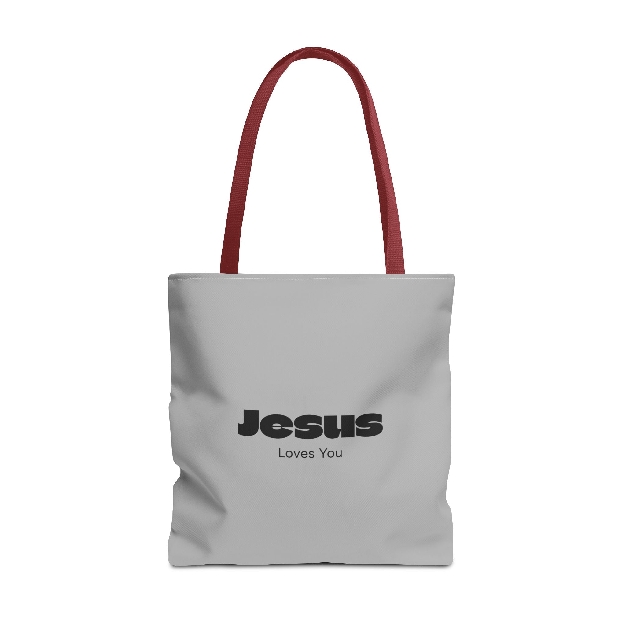 Christian Message Tote Bag — "Jesus Loves You" / "New Day" Inspirational
