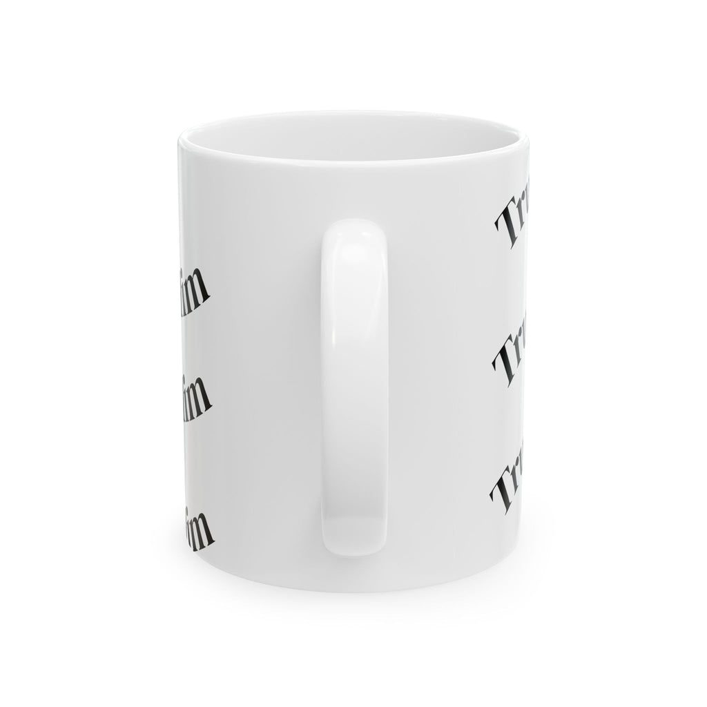 Christian Coffee Mug – Black Cross with "Love Him" Typography (11oz & 15oz)