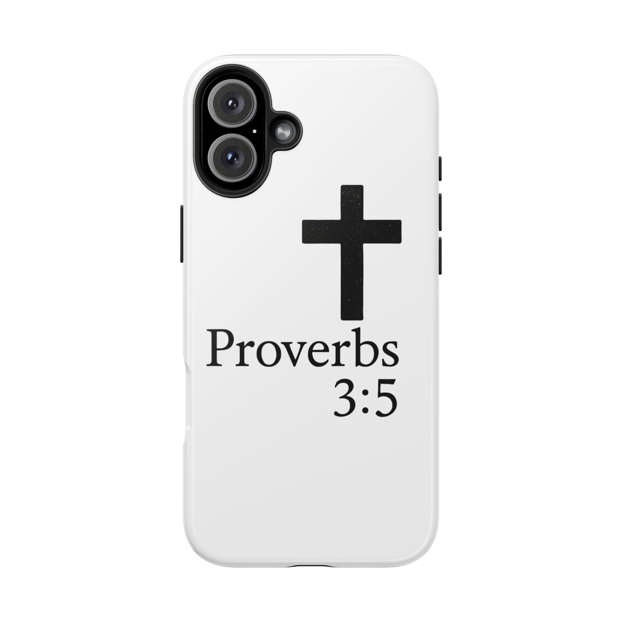 Proverbs 3:5 Cross Tough Phone Case — Christian Faith iPhone Case